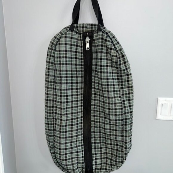 EUC Plaid Eng Saddle & Bridle Padded/Lined Carry Storage Cover Bag Baker-like - Picture 2 of 11